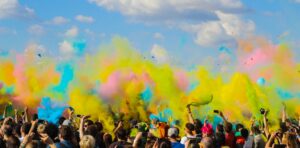 Holi celebration in USA