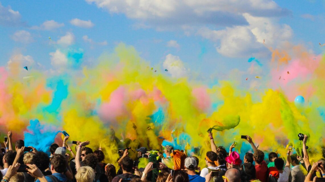 Holi celebration in USA