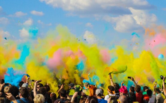 Holi celebration in USA